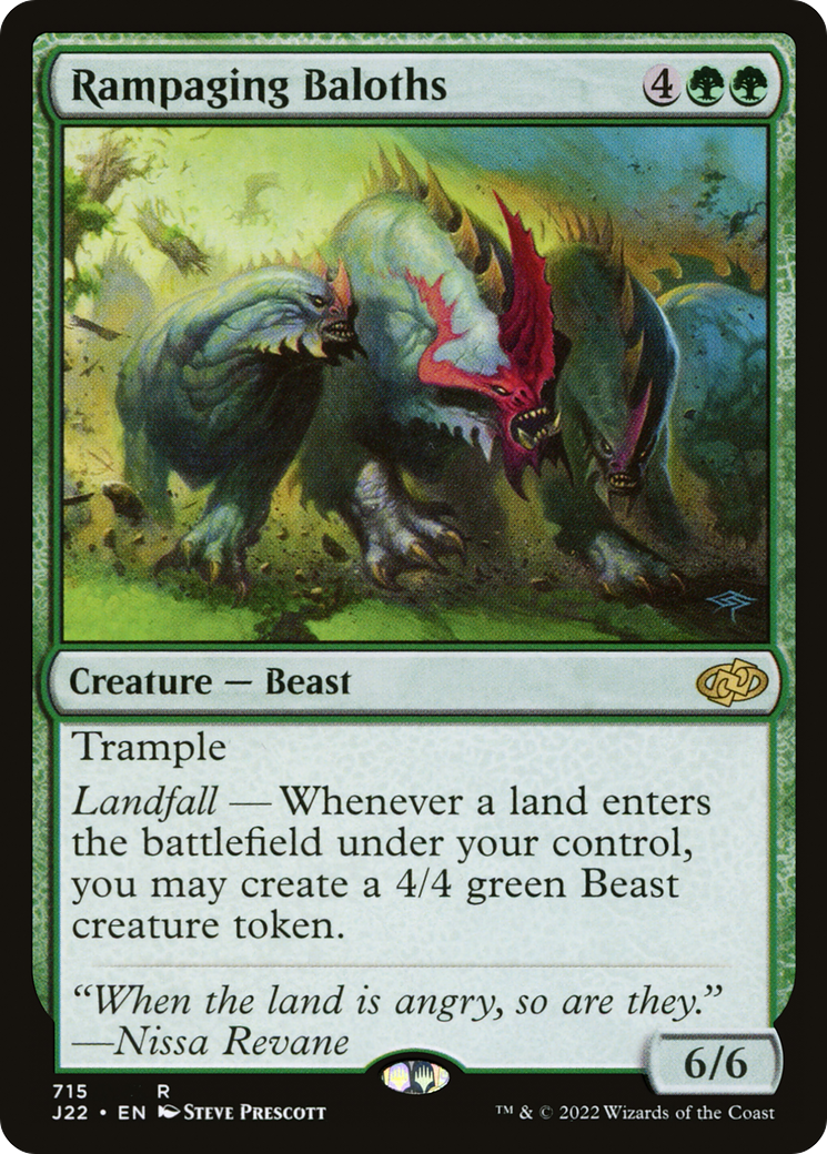Rampaging Baloths (J22-715) - Jumpstart 2022 - Premium MTG Single from Wizards of the Coast - Just $0.38! Shop now at Game Crave Tournament Store