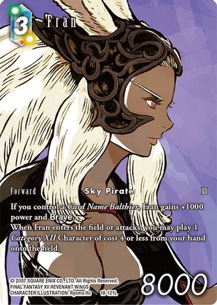 Fran (Full Art) (RESURGENCE OF POWER) Foil - Premium Final Fantasy Single from Resurgence of Power - Just $31.36! Shop now at Game Crave Tournament Store