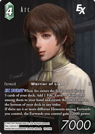 Arc EX (Full Art) (RESURGENCE OF POWER) Foil - Premium Final Fantasy Single from Resurgence of Power - Just $9.25! Shop now at Game Crave Tournament Store