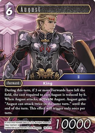 August (RESURGENCE OF POWER) - Premium Final Fantasy Single from Resurgence of Power - Just $0.25! Shop now at Game Crave Tournament Store