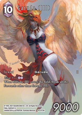 Garuda (III) (Full Art) (RESURGENCE OF POWER) Foil - Premium Final Fantasy Single from Resurgence of Power - Just $4.33! Shop now at Game Crave Tournament Store