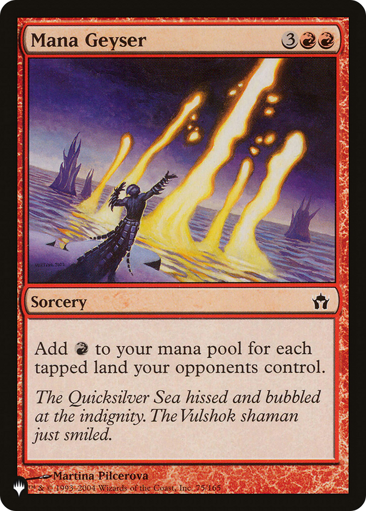 Mana Geyser (PLIST-984) - The List - Premium MTG Single from Wizards of the Coast - Just $0.80! Shop now at Game Crave Tournament Store