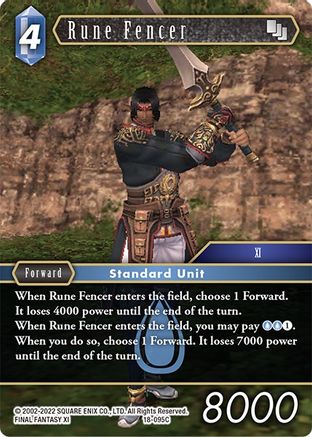 Rune Fencer - 18-095C (RESURGENCE OF POWER) - Premium Final Fantasy Single from Resurgence of Power - Just $0.25! Shop now at Game Crave Tournament Store