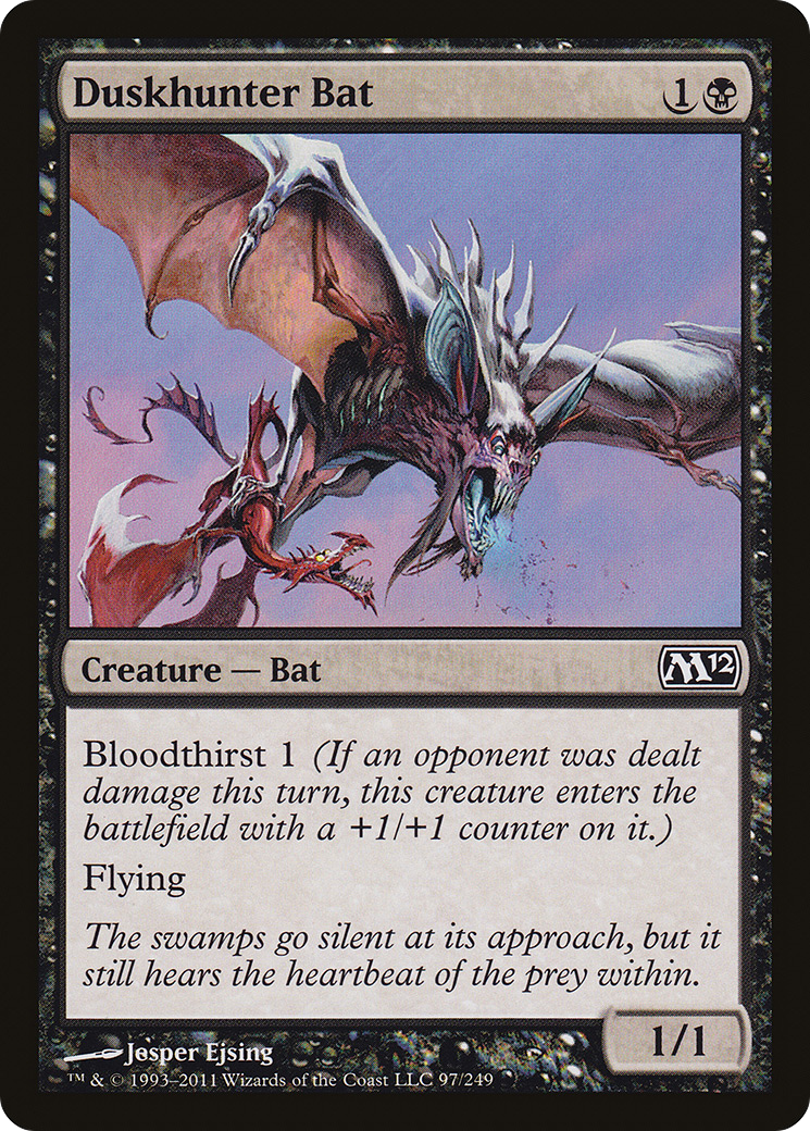 Duskhunter Bat (M12-097) - Magic 2012 - Premium MTG Single from Wizards of the Coast - Just $0.25! Shop now at Game Crave Tournament Store