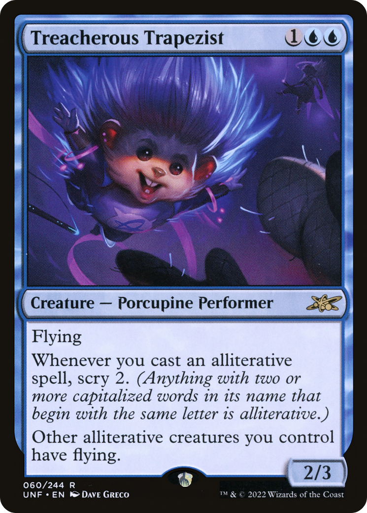 Treacherous Trapezist (UNF-060) - Unfinity Foil - Premium MTG Single from Wizards of the Coast - Just $0.08! Shop now at Game Crave Tournament Store