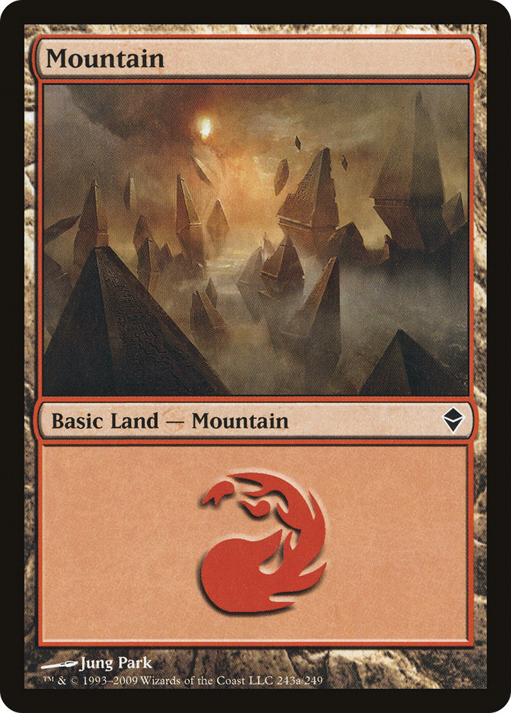 Mountain (ZEN-243A) - Zendikar - Premium MTG Single from Wizards of the Coast - Just $0.08! Shop now at Game Crave Tournament Store