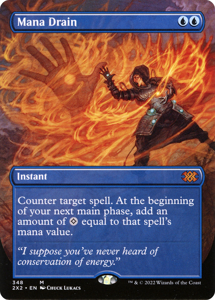 Mana Drain (2X2-348) - Double Masters 2022 (Borderless) - Premium MTG Single from Wizards of the Coast - Just $12.22! Shop now at Game Crave Tournament Store