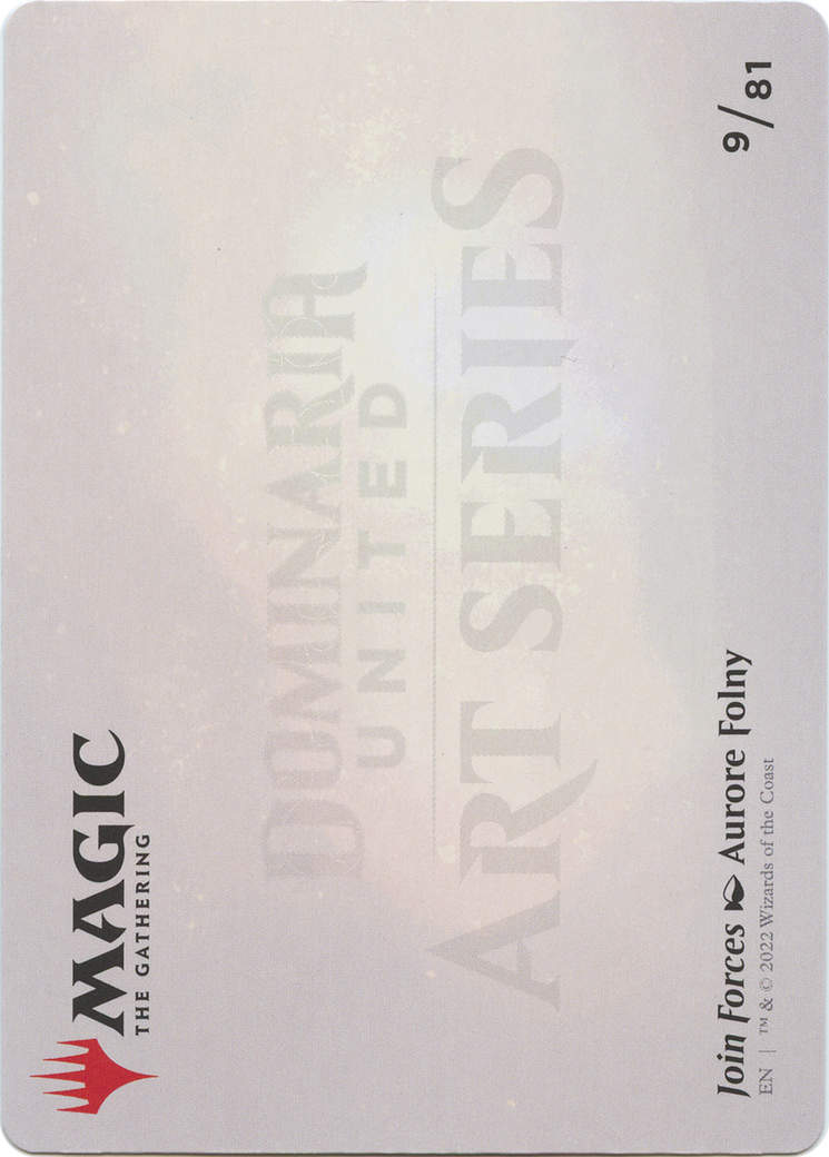 Join Forces // Join Forces (ADMU-009) - Dominaria United Art Series (Borderless) - Premium MTG Single from Wizards of the Coast - Just $0! Shop now at Game Crave Tournament Store