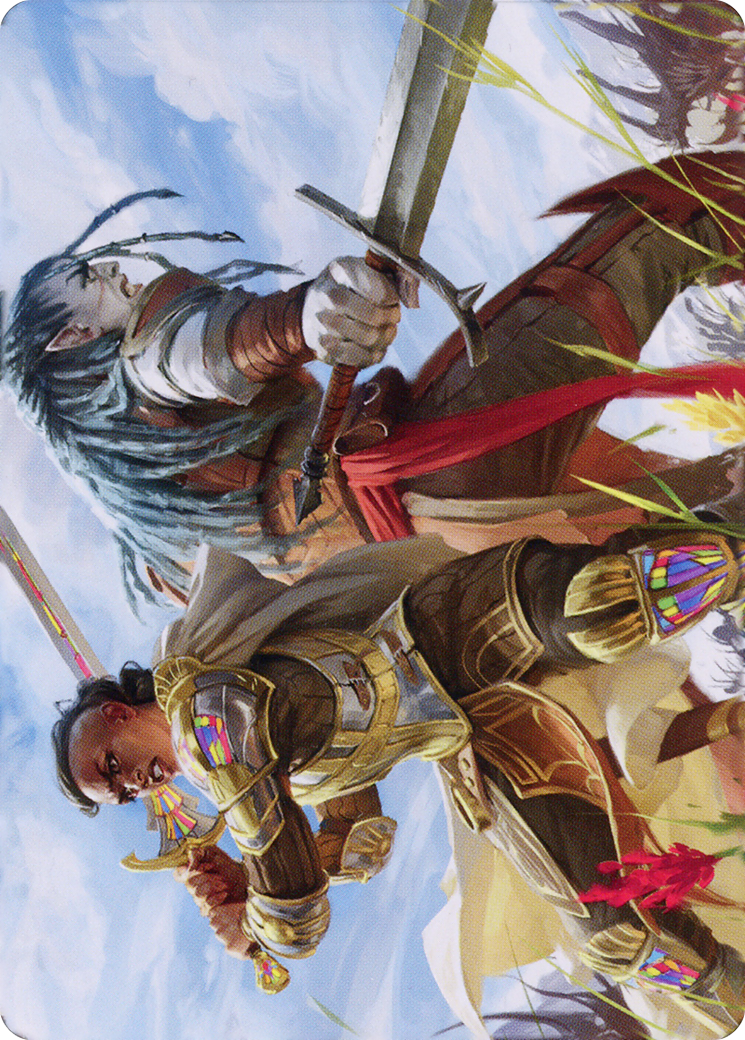 Join Forces // Join Forces (ADMU-009) - Dominaria United Art Series (Borderless) Foil - Premium MTG Single from Wizards of the Coast - Just $0! Shop now at Game Crave Tournament Store