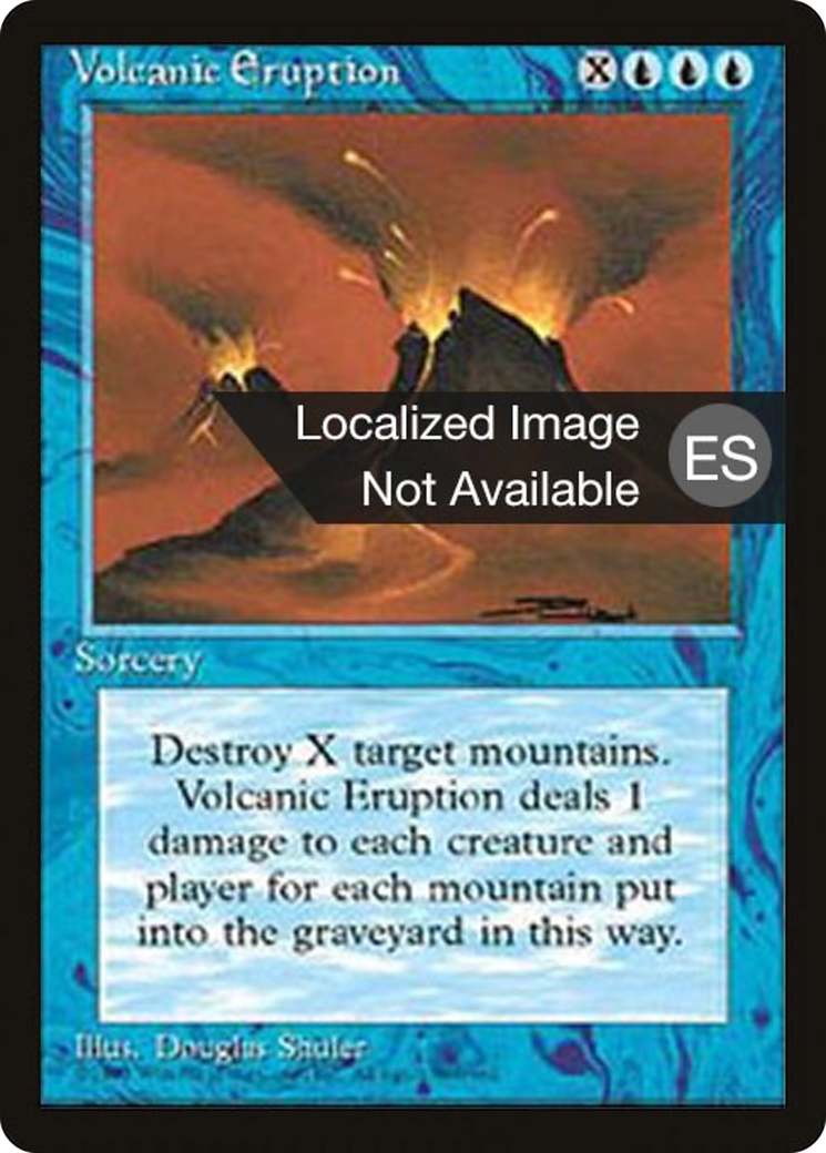 Volcanic Eruption (4BB-112) - Fourth Edition Foreign Black Border - Premium MTG Single from Wizards of the Coast - Just $3.60! Shop now at Game Crave Tournament Store