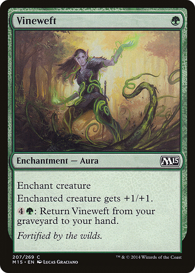 Vineweft (M15-207) - Magic 2015 Foil - Premium MTG Single from Wizards of the Coast - Just $0.09! Shop now at Game Crave Tournament Store