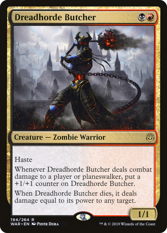 Dreadhorde Butcher (WAR-194) - War of the Spark - Premium MTG Single from Wizards of the Coast - Just $0.26! Shop now at Game Crave Tournament Store