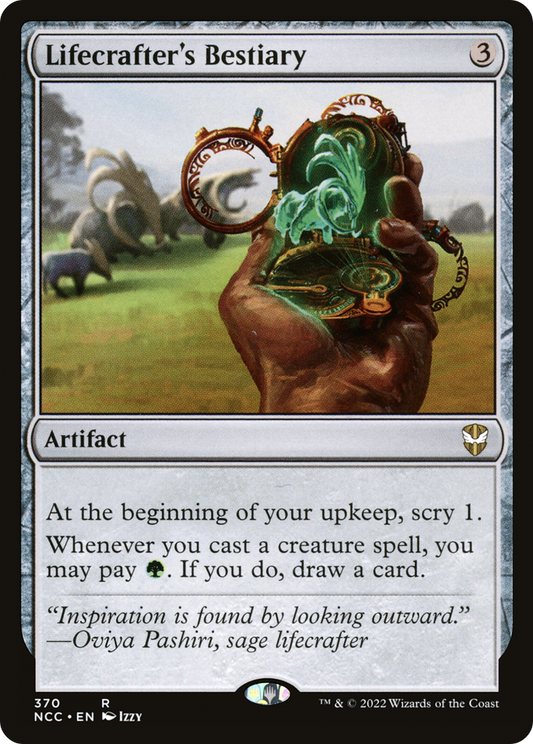 Lifecrafter's Bestiary (NCC-370) - New Capenna Commander - Premium MTG Single from Wizards of the Coast - Just $0.25! Shop now at Game Crave Tournament Store