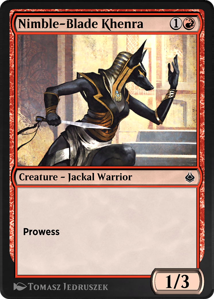 Nimble-Blade Khenra (AKR-168) - Amonkhet Remastered - Premium MTG Single from Wizards of the Coast - Just $0! Shop now at Game Crave Tournament Store