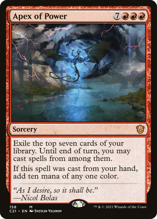 Apex of Power (C21-158) - Commander 2021 - Premium MTG Single from Wizards of the Coast - Just $0.10! Shop now at Game Crave Tournament Store