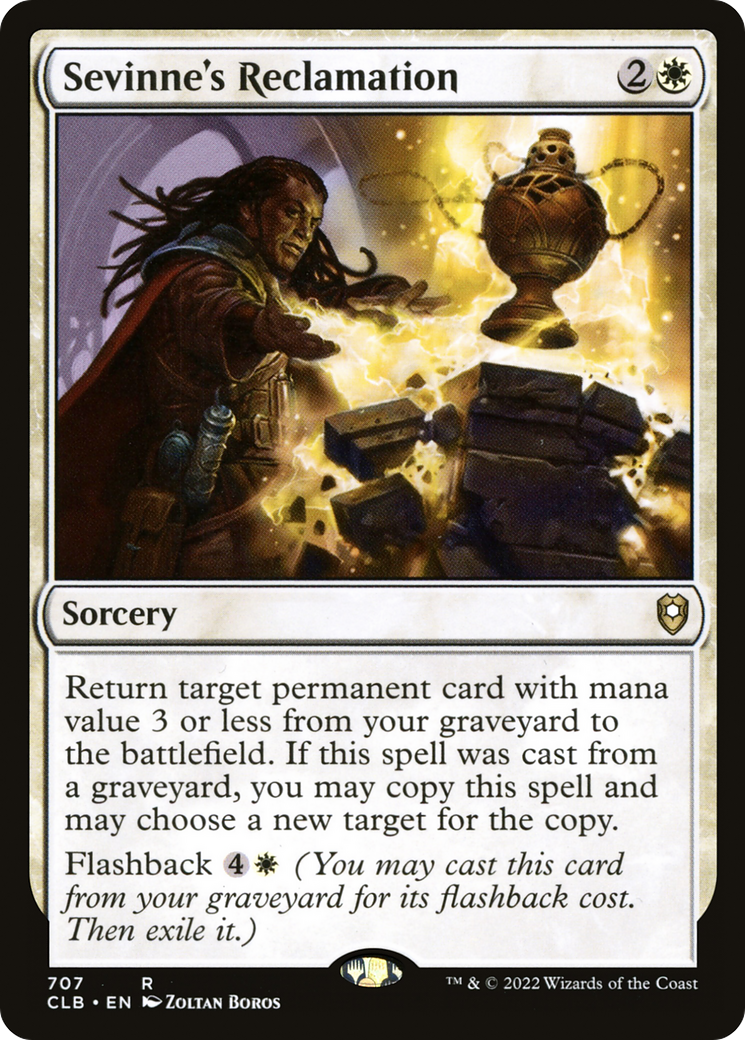 Sevinne's Reclamation (CLB-707) - Commander Legends: Battle for Baldur's Gate - Premium MTG Single from Wizards of the Coast - Just $0.08! Shop now at Game Crave Tournament Store