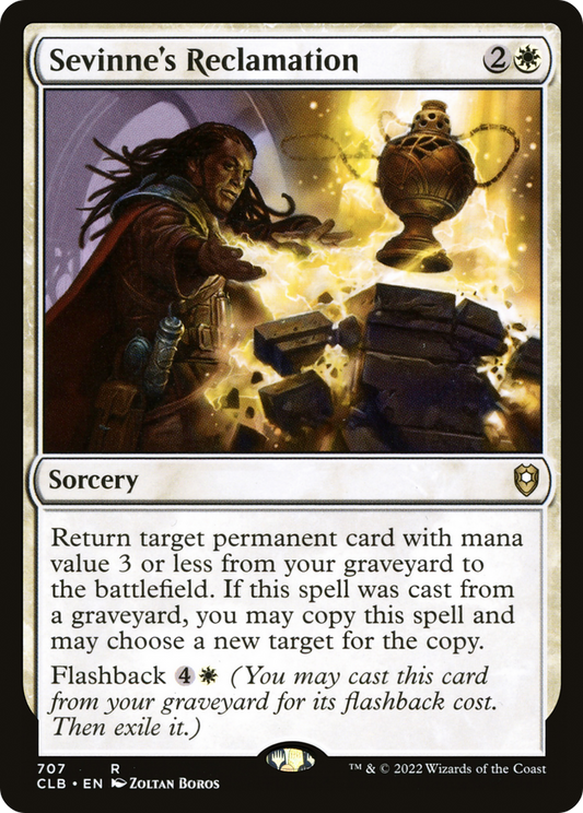 Sevinne's Reclamation (CLB-707) - Commander Legends: Battle for Baldur's Gate - Premium MTG Single from Wizards of the Coast - Just $0.08! Shop now at Game Crave Tournament Store