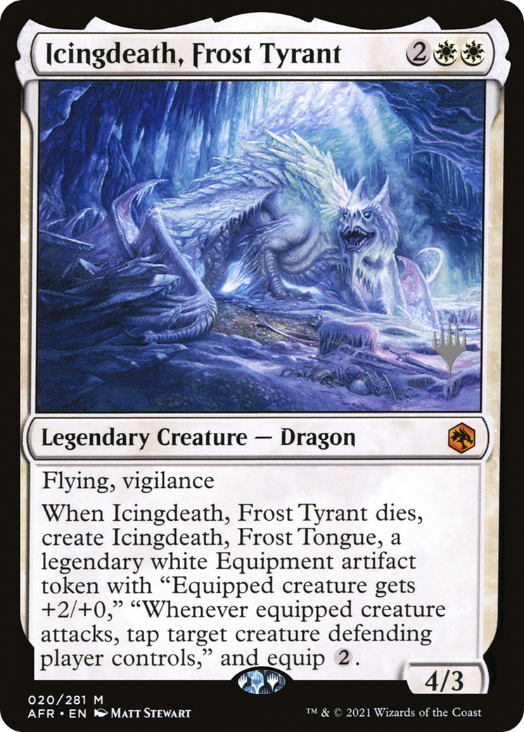 Icingdeath, Frost Tyrant (PAFR-20P) - Adventures in the Forgotten Realms Promos Foil - Premium MTG Single from Wizards of the Coast - Just $12.38! Shop now at Game Crave Tournament Store