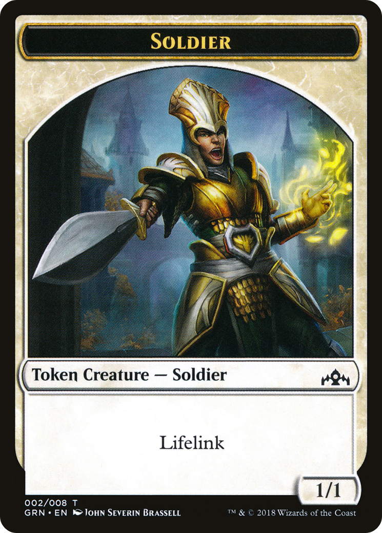 Soldier (TGRN-002) - Guilds of Ravnica Tokens - Premium MTG Single from Wizards of the Coast - Just $0.25! Shop now at Game Crave Tournament Store