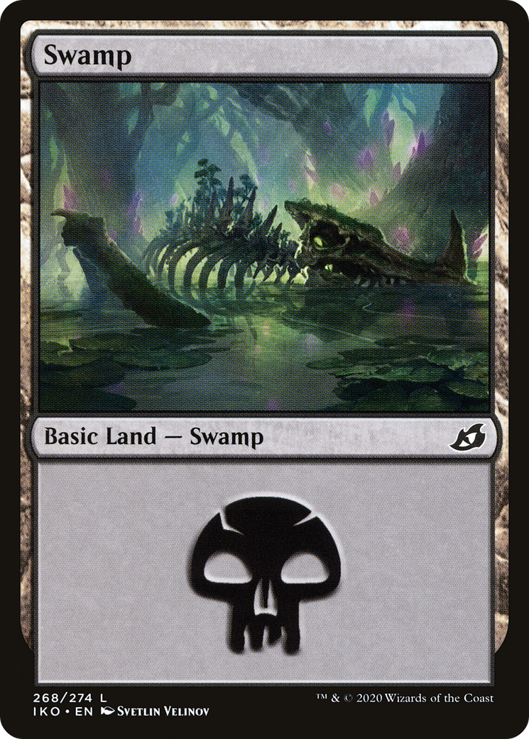 Swamp (IKO-268) - Ikoria: Lair of Behemoths - Premium MTG Single from Wizards of the Coast - Just $0.08! Shop now at Game Crave Tournament Store