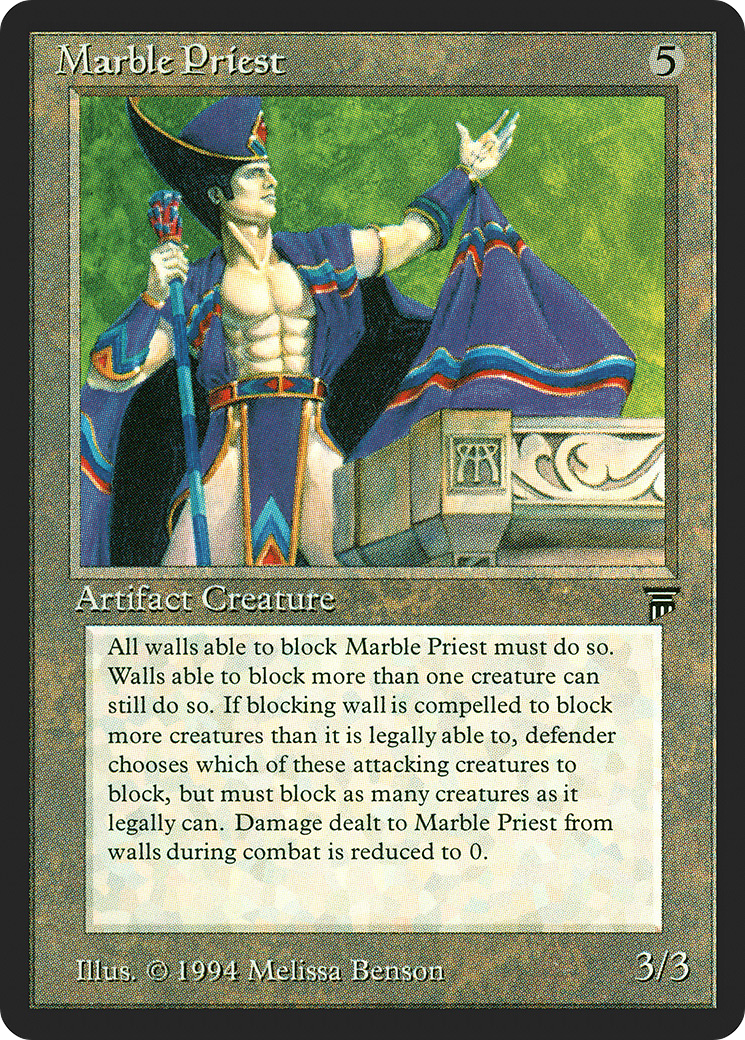 Marble Priest (LEG-286) - Legends - Premium MTG Single from Wizards of the Coast - Just $0.54! Shop now at Game Crave Tournament Store