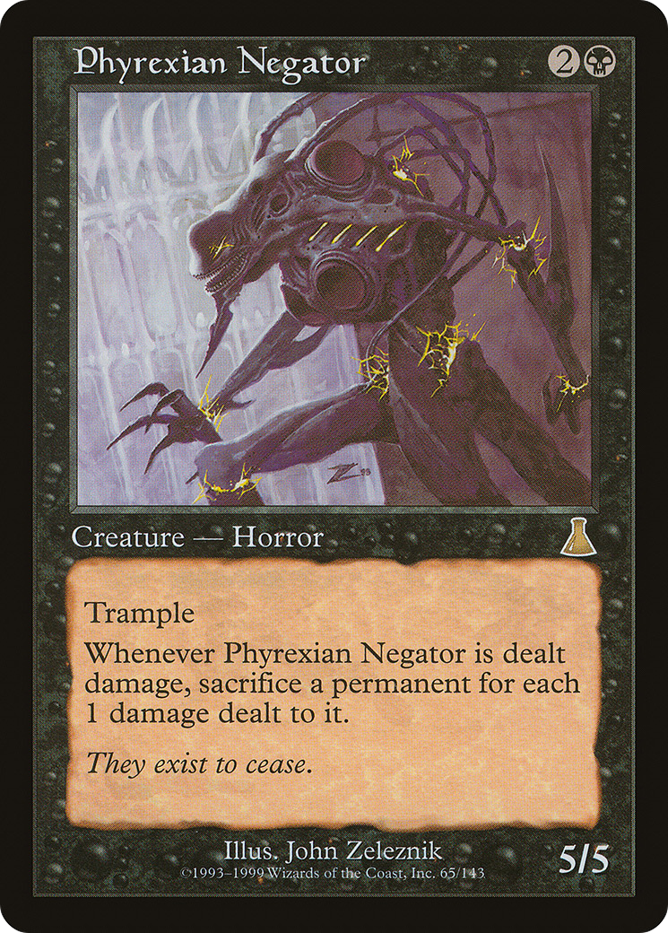 Phyrexian Negator (UDS-065) - Urza's Destiny Foil - Premium MTG Single from Wizards of the Coast - Just $36.31! Shop now at Game Crave Tournament Store