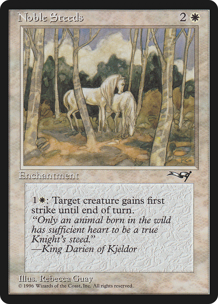 Noble Steeds (ALL-11A) - Alliances - Premium MTG Single from Wizards of the Coast - Just $0.08! Shop now at Game Crave Tournament Store