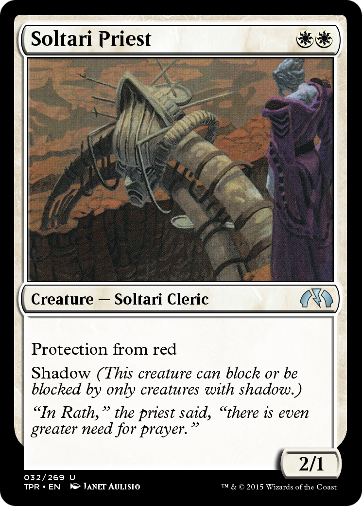 Soltari Priest (TPR-032) - Tempest Remastered - Premium MTG Single from Wizards of the Coast - Just $0! Shop now at Game Crave Tournament Store