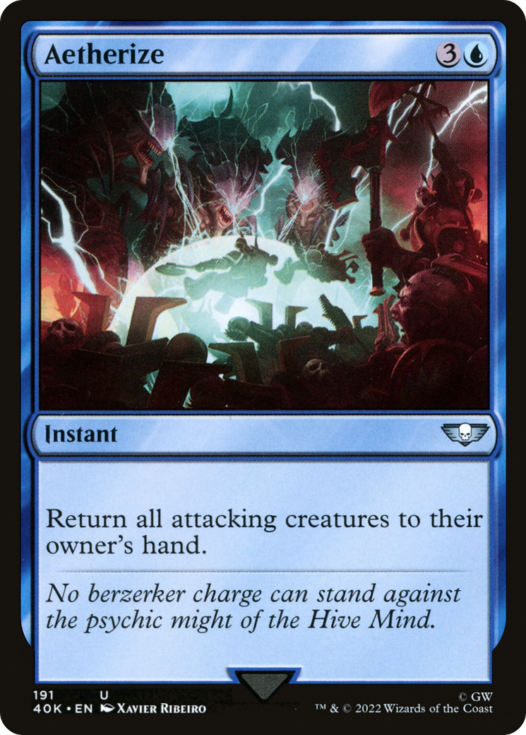 Aetherize (40K-191) - Warhammer 40,000 Commander - Premium MTG Single from Wizards of the Coast - Just $0.14! Shop now at Game Crave Tournament Store