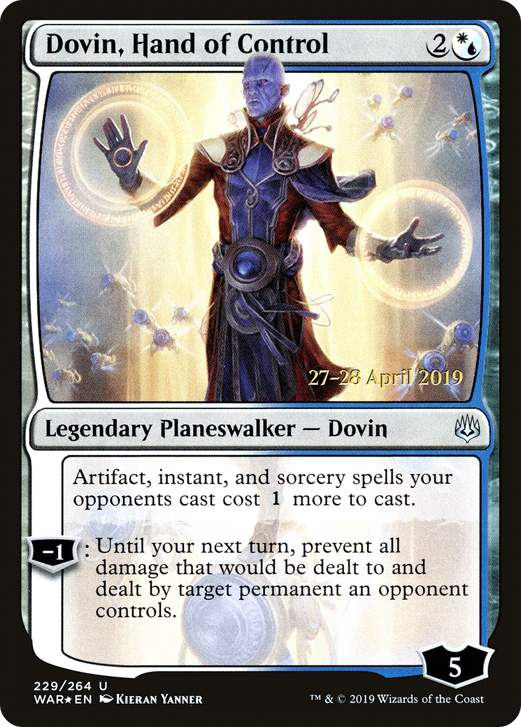 Dovin, Hand of Control (PWAR-229S) - War of the Spark Promos Foil - Premium MTG Single from Wizards of the Coast - Just $0.15! Shop now at Game Crave Tournament Store