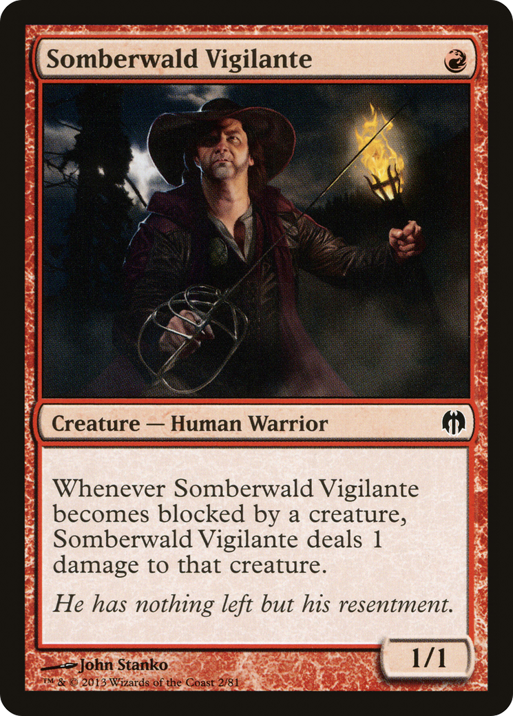 Somberwald Vigilante (DDL-002) - Duel Decks: Heroes vs. Monsters - Premium MTG Single from Wizards of the Coast - Just $0.08! Shop now at Game Crave Tournament Store