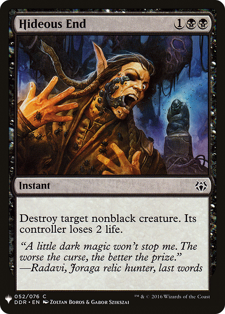Hideous End (MB1-685) - Mystery Booster - Premium MTG Single from Wizards of the Coast - Just $0.08! Shop now at Game Crave Tournament Store