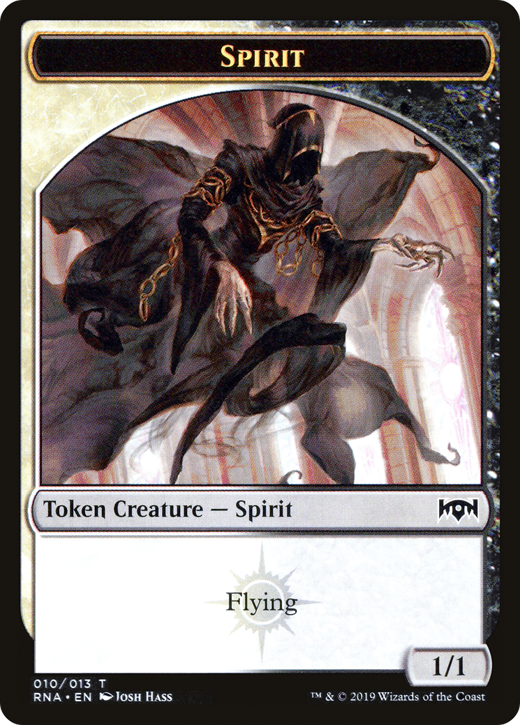 Spirit (TRNA-010) - Ravnica Allegiance Tokens - Premium MTG Single from Wizards of the Coast - Just $0.08! Shop now at Game Crave Tournament Store