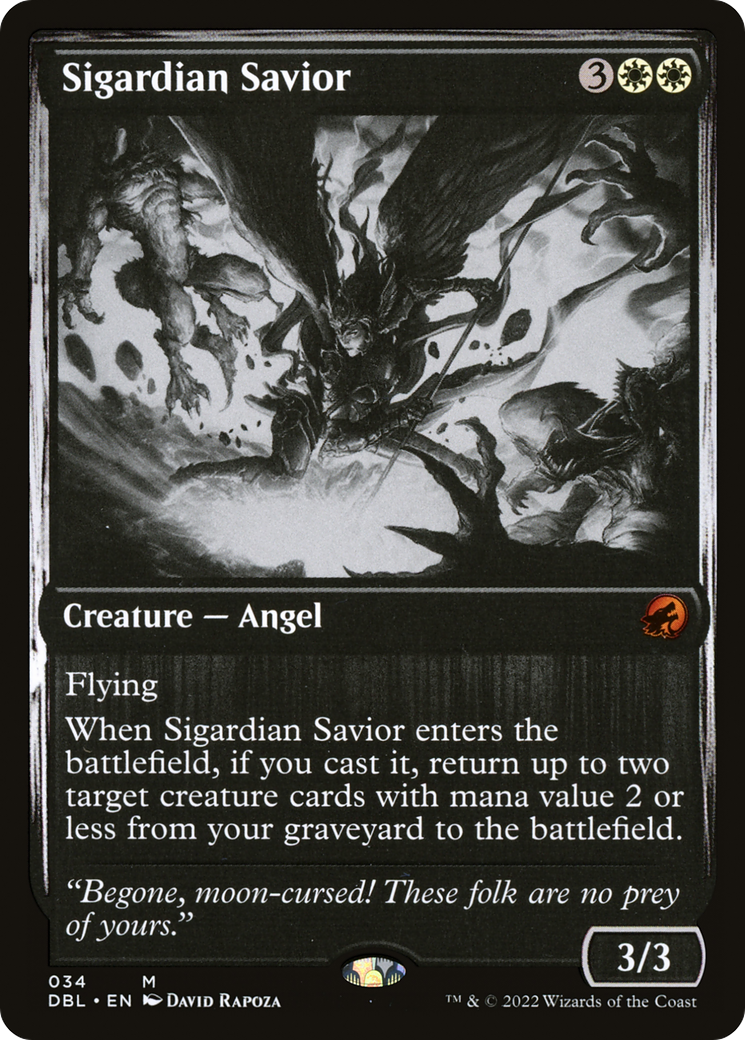 Sigardian Savior (DBL-034) - Innistrad: Double Feature Foil - Premium MTG Single from Wizards of the Coast - Just $1.02! Shop now at Game Crave Tournament Store
