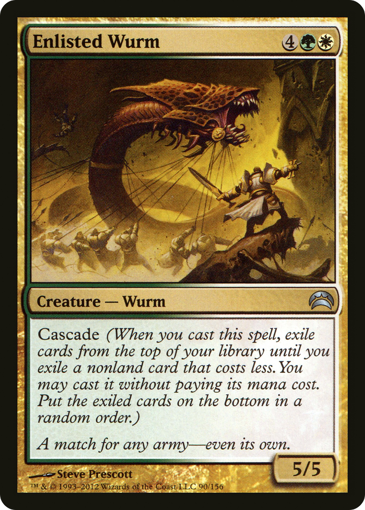 Enlisted Wurm (PC2-090) - Planechase 2012 - Premium MTG Single from Wizards of the Coast - Just $0.08! Shop now at Game Crave Tournament Store