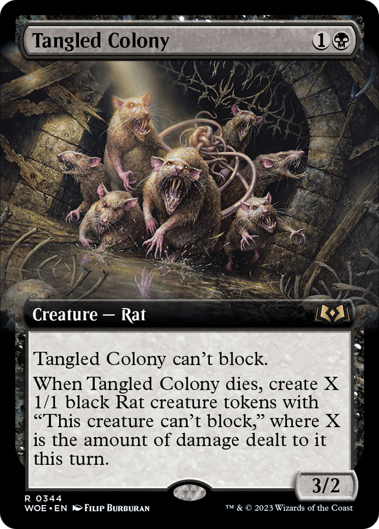 Tangled Colony (WOE-344) - Wilds of Eldraine: (Extended Art) - Premium MTG Single from Wizards of the Coast - Just $0.12! Shop now at Game Crave Tournament Store
