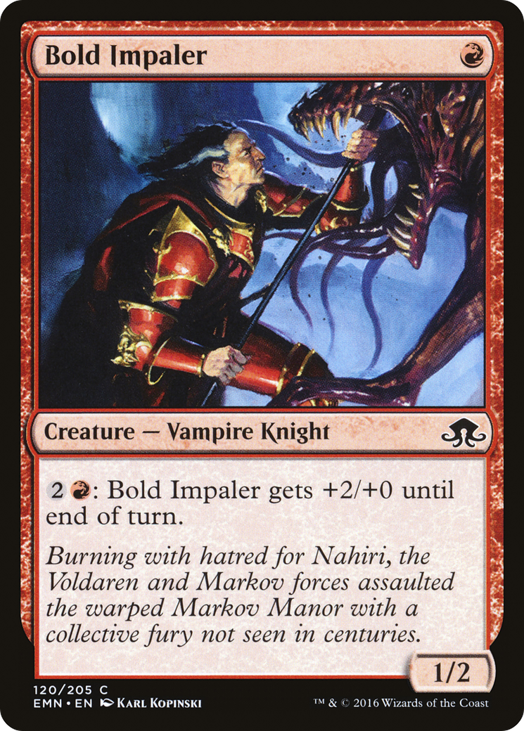 Bold Impaler (EMN-120) - Eldritch Moon - Premium MTG Single from Wizards of the Coast - Just $0.08! Shop now at Game Crave Tournament Store
