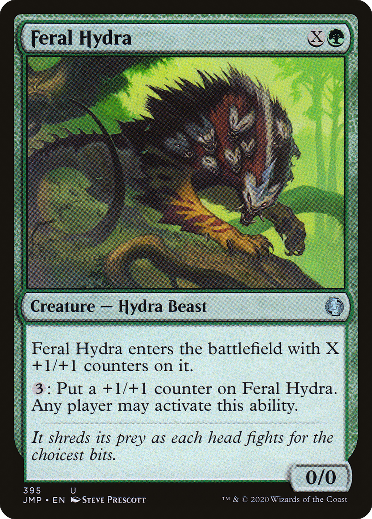Feral Hydra (JMP-395) - Jumpstart - Premium MTG Single from Wizards of the Coast - Just $0.08! Shop now at Game Crave Tournament Store