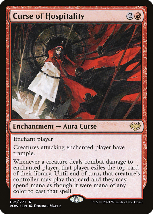 Curse of Hospitality (VOW-152) - Innistrad: Crimson Vow - Premium MTG Single from Wizards of the Coast - Just $0.08! Shop now at Game Crave Tournament Store
