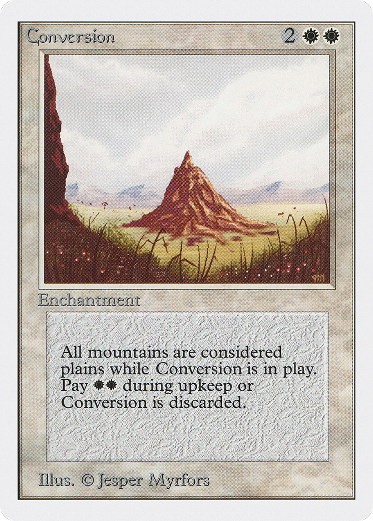 Conversion (2ED-016) - Unlimited Edition - Premium MTG Single from Wizards of the Coast - Just $0.51! Shop now at Game Crave Tournament Store