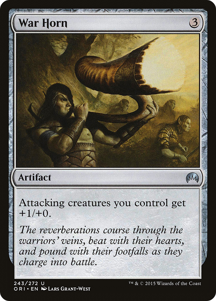 War Horn (ORI-243) - Magic Origins Foil - Premium MTG Single from Wizards of the Coast - Just $0.25! Shop now at Game Crave Tournament Store