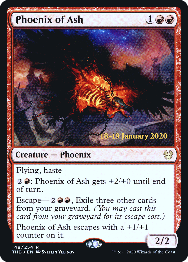 Phoenix of Ash (PTHB-148S) - Theros Beyond Death Promos Foil - Premium MTG Single from Wizards of the Coast - Just $0.28! Shop now at Game Crave Tournament Store