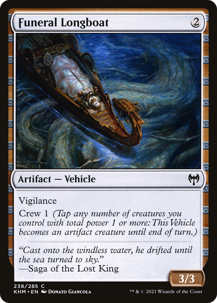 Funeral Longboat (KHM-238) - Kaldheim - Premium MTG Single from Wizards of the Coast - Just $0.08! Shop now at Game Crave Tournament Store