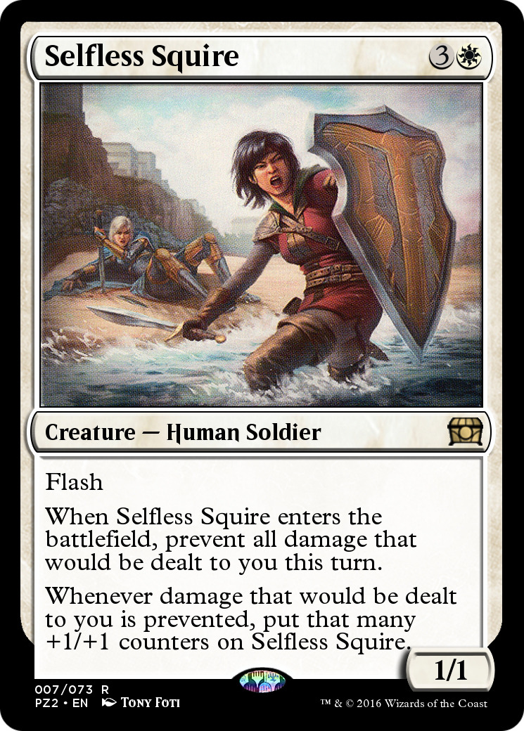 Selfless Squire (PZ2-007) - Treasure Chest Foil - Premium MTG Single from Wizards of the Coast - Just $0! Shop now at Game Crave Tournament Store