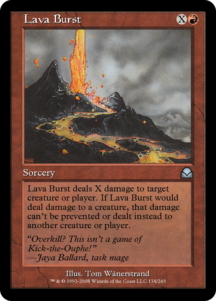 Lava Burst (ME2-134) - Masters Edition II Foil - Premium MTG Single from Wizards of the Coast - Just $0! Shop now at Game Crave Tournament Store