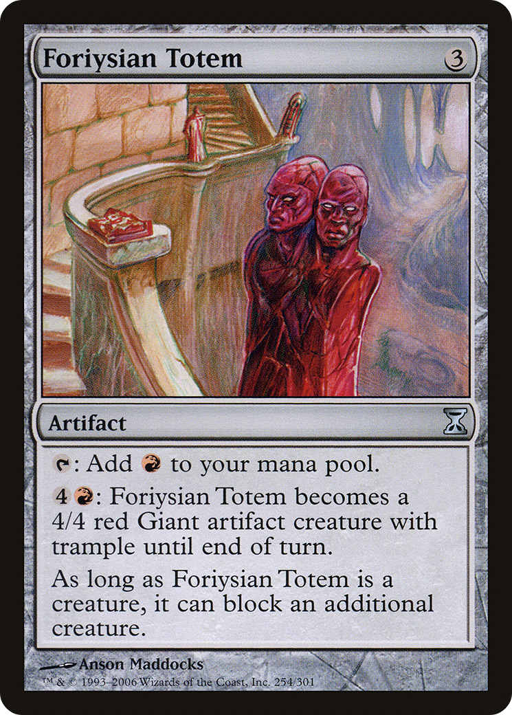 Foriysian Totem (TSP-254) - Time Spiral Foil - Premium MTG Single from Wizards of the Coast - Just $0.37! Shop now at Game Crave Tournament Store