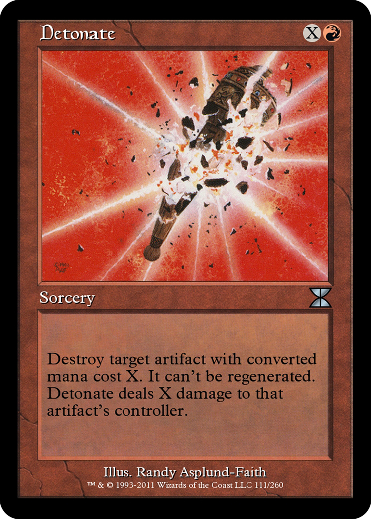 Detonate (ME4-111) - Masters Edition IV - Premium MTG Single from Wizards of the Coast - Just $0! Shop now at Game Crave Tournament Store