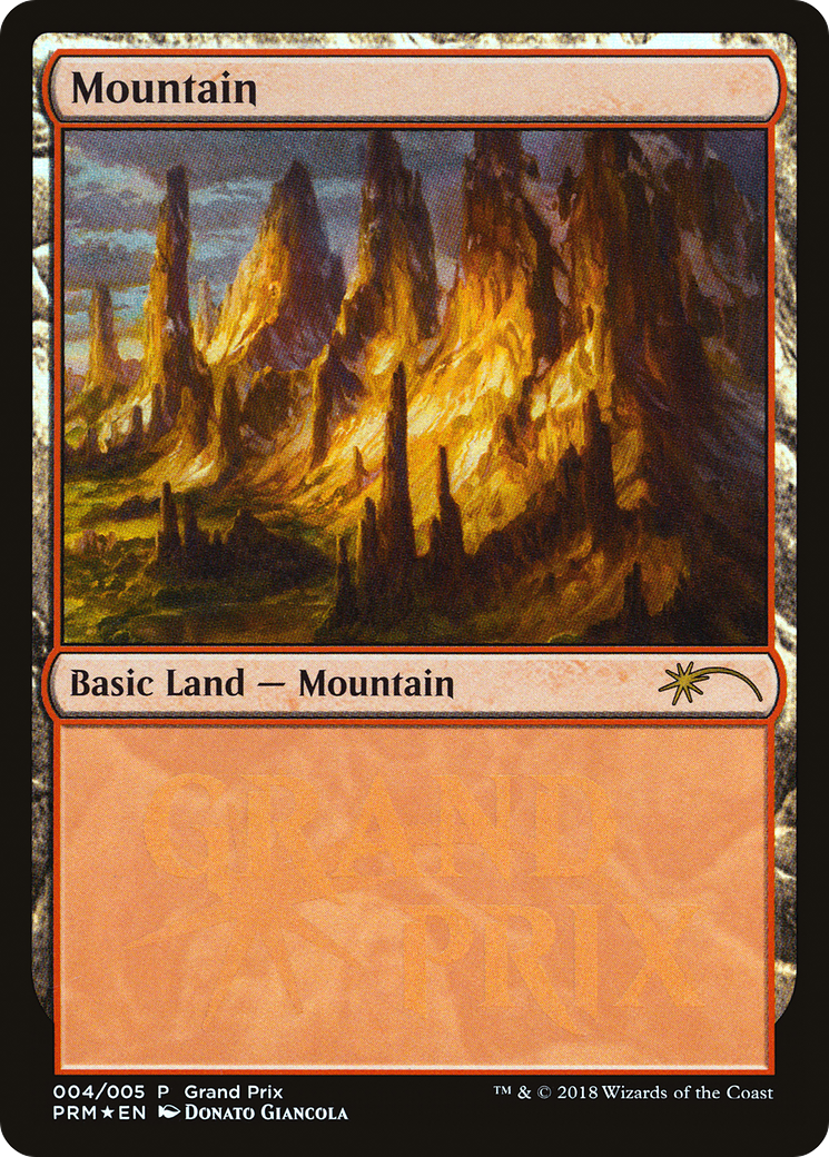 Mountain (PGPX-2018D) - Grand Prix Promos Foil - Premium MTG Single from Wizards of the Coast - Just $0.39! Shop now at Game Crave Tournament Store