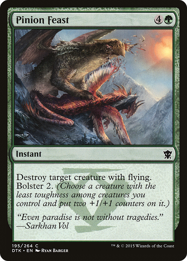 Pinion Feast (DTK-195) - Dragons of Tarkir - Premium MTG Single from Wizards of the Coast - Just $0.08! Shop now at Game Crave Tournament Store