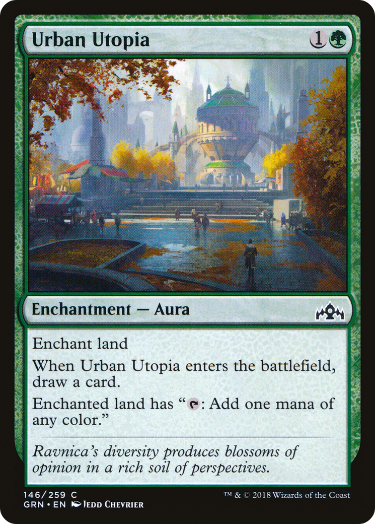 Urban Utopia (GRN-146) - Guilds of Ravnica Foil - Premium MTG Single from Wizards of the Coast - Just $0.09! Shop now at Game Crave Tournament Store